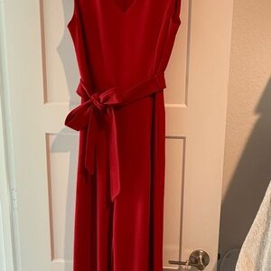 Calvin Klein Vibrant Red Jumpsuit Dress